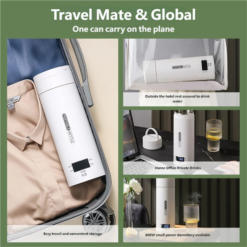 Coffee Tea Menu - HOMEFISH 450ML Electric Kettles Portable Tea