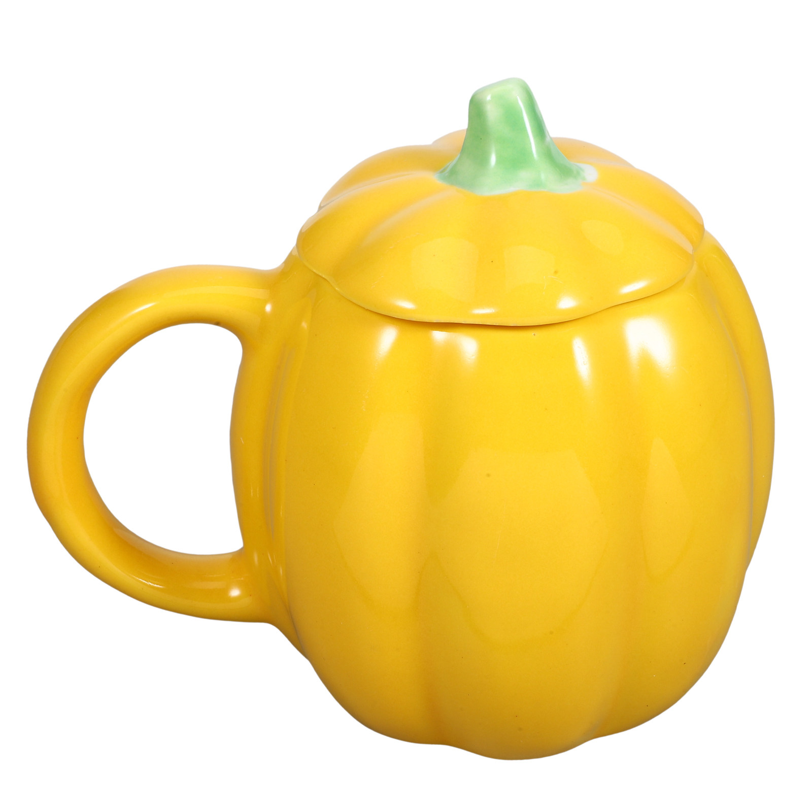 Coffee Tea Uses - Pumpkin Shape Ceramic Mug Coffee Tea