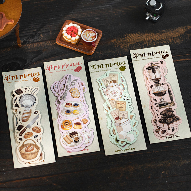 Coffee Tea Journal - Journal GO 10pcs Vintage Coffee Afternoon
