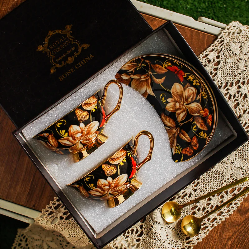 Coffee Tea Flower - European style palace style porcelain coffee