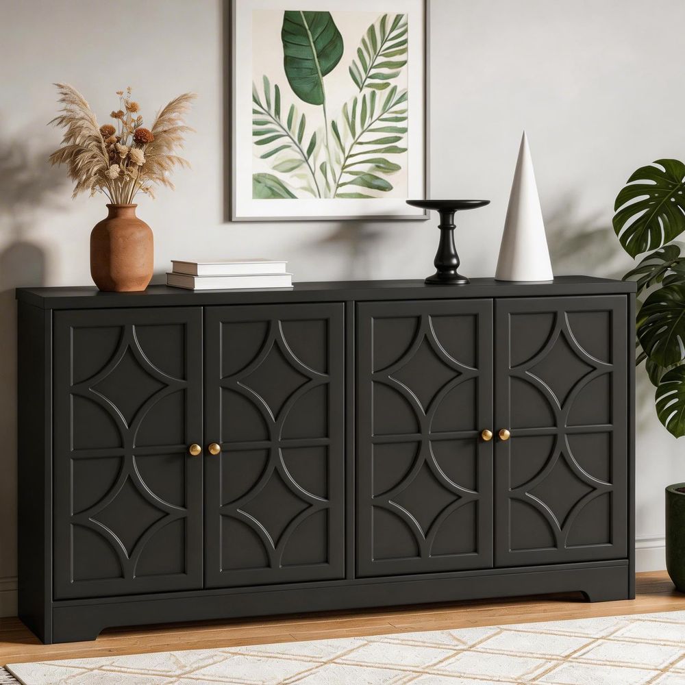 Coffee&Tea House Opinie - Sideboard Buffet Cabinet with Storage, 56