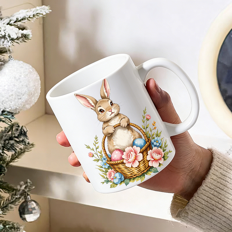 1PCS Easter Bunny Egg Basket C - Coffee Tea Gift Basket reseña y precio