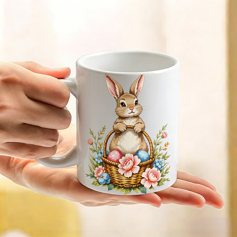 1PCS Easter Bunny Egg Basket C - Coffee Tea Gift Basket reseña y precio
