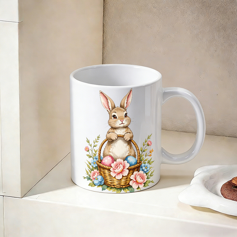 1PCS Easter Bunny Egg Basket C - Coffee Tea Gift Basket reseña y precio