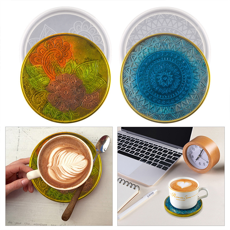 Flower Coaster Silicone Mold E - Coffee Tea Flower reseña y precio