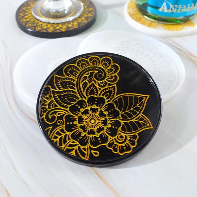 Flower Coaster Silicone Mold E - Coffee Tea Flower reseña y precio