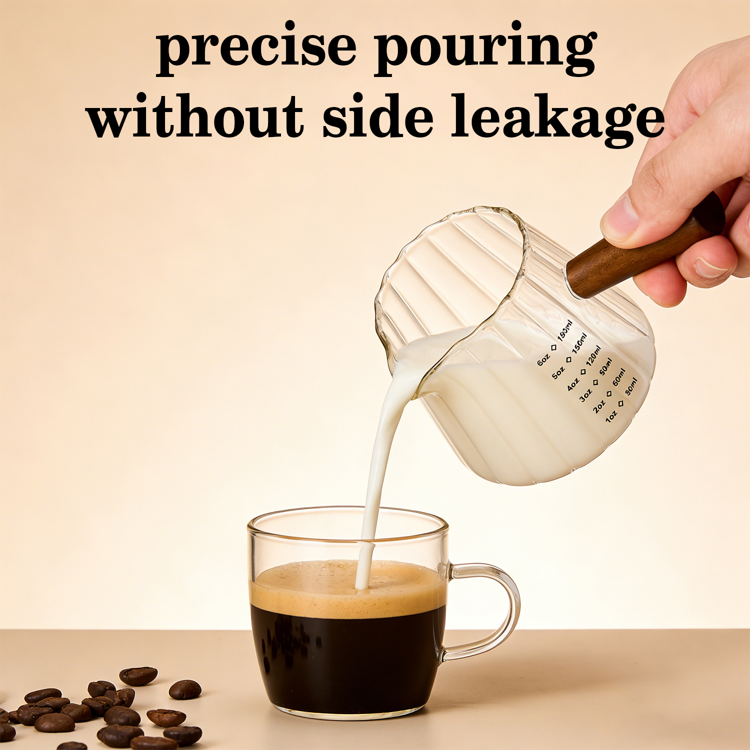 OANKR 6 oz Glass Measuring Cup - Coffee And Tea Glass reseña y precio