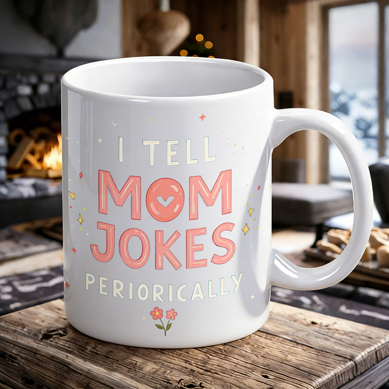 Cup & Mug Set, I Tell Mom Joke - Coffee Tea Jokes reseña y precio