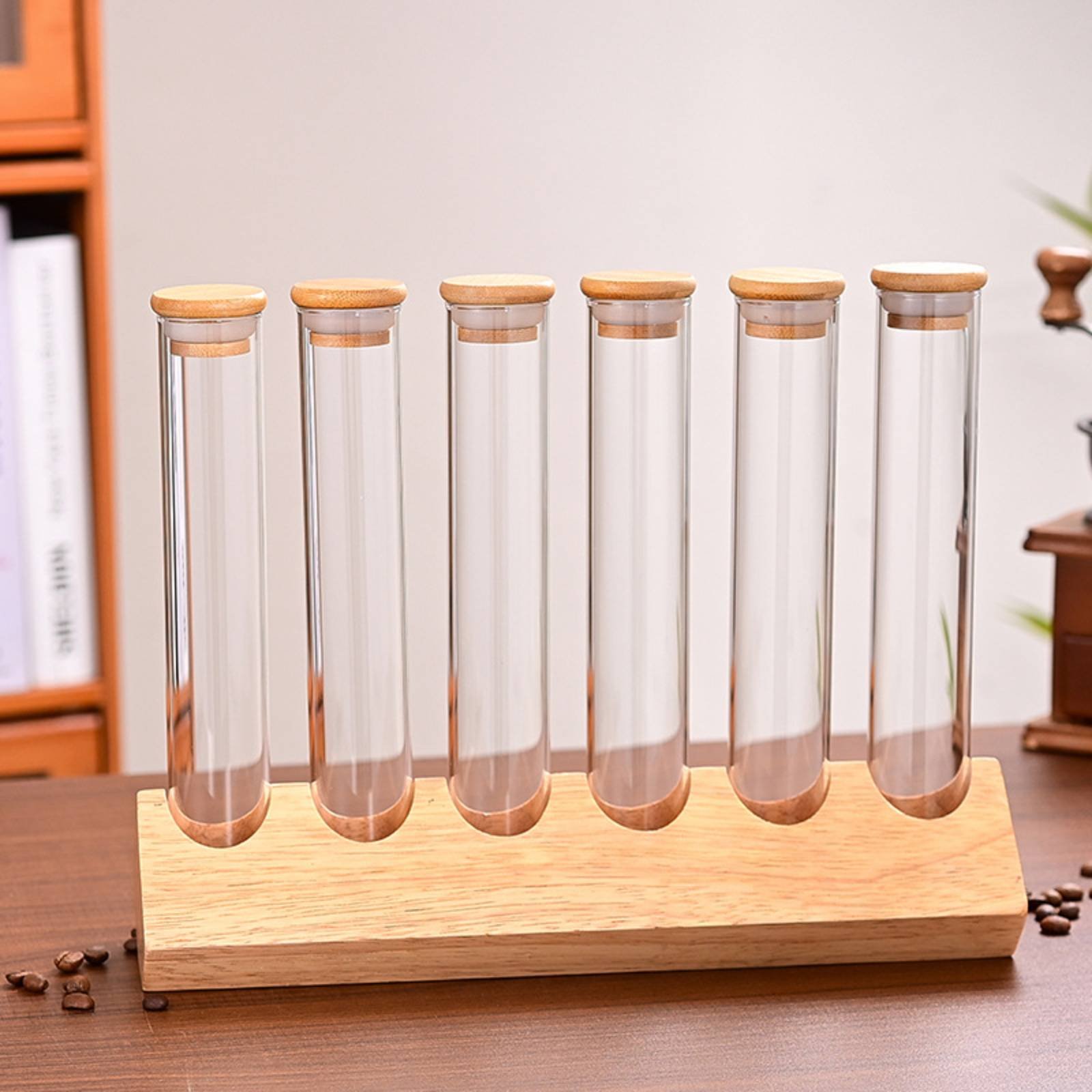 Glass Tube Container Set with  - Coffee Bean reseña y precio