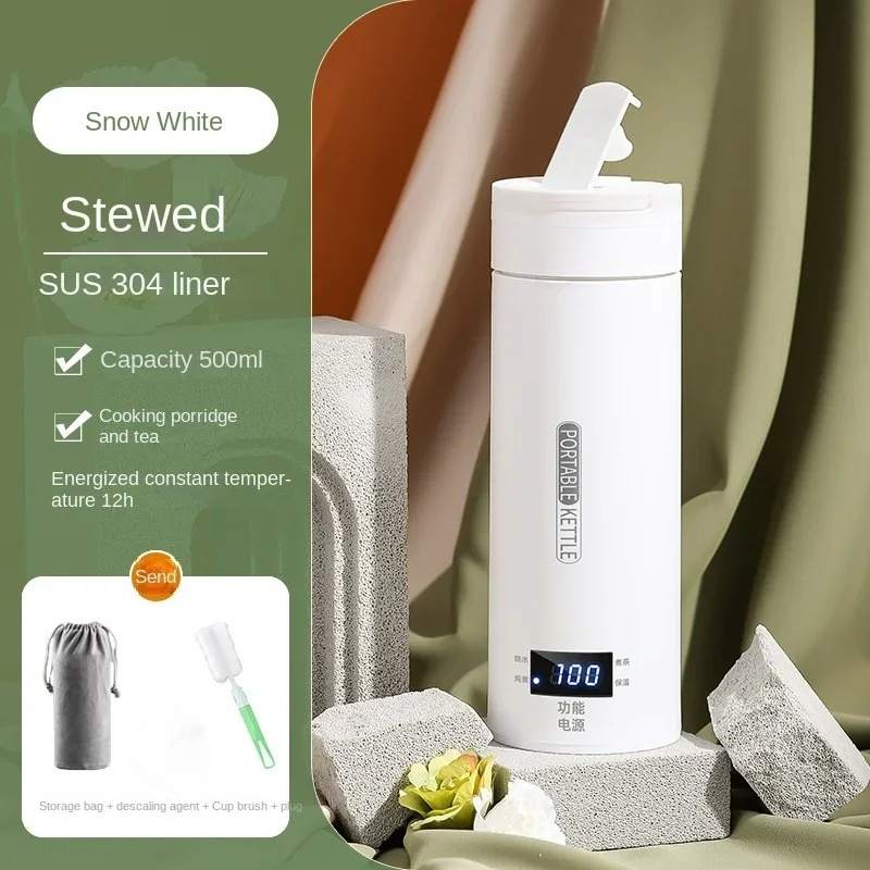 500ML Electric Kettles Portabl - Coffee Tea Menu reseña y precio