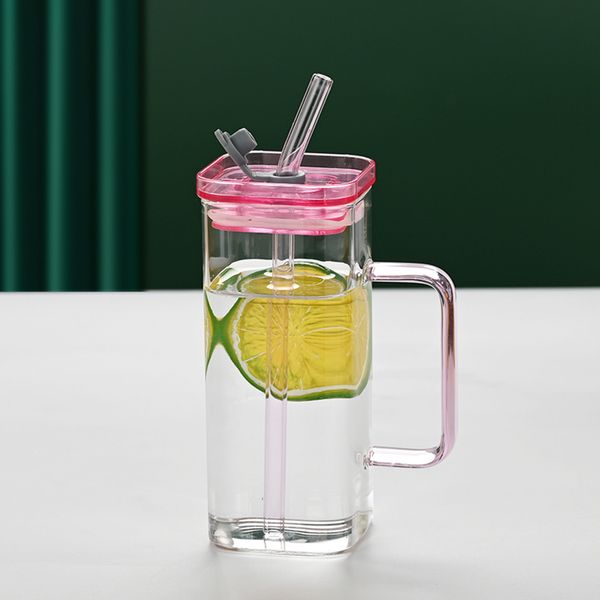 1 Pcs Pink Glass Cup, 6 Col Sq - Coffee Tea reseña y precio