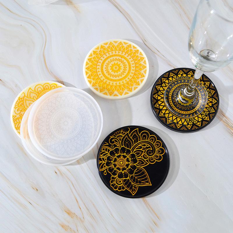Flower Coaster Silicone Mold E - Coffee Tea Flower reseña y precio
