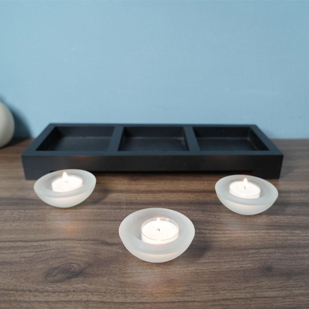 1 Set Glass Tea Light Holders  - Coffee And Tea Glass reseña y precio