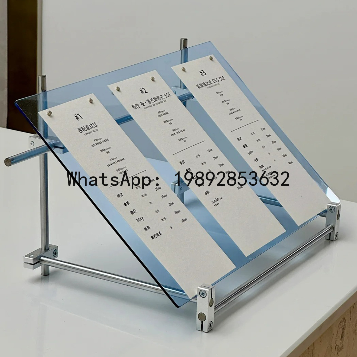 YFY Acrylic Optical Axis Displ - Coffee Tea Menu reseña y precio