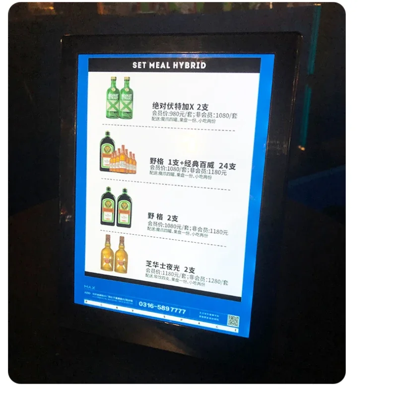 Illuminated LED Wine List Disp - Coffee Tea Menu reseña y precio