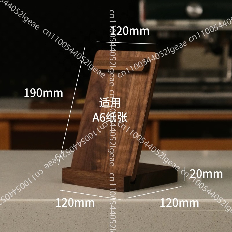 Black walnut desktop display c - Coffee Tea Menu reseña y precio