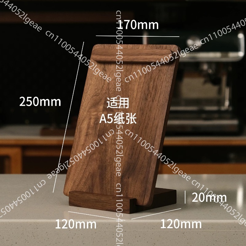 Black walnut desktop display c - Coffee Tea Menu reseña y precio