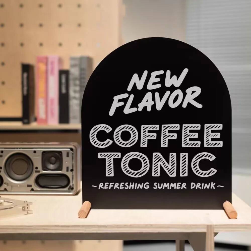 Metal Hand-Painted Menu Stand  - Coffee Tea Menu reseña y precio