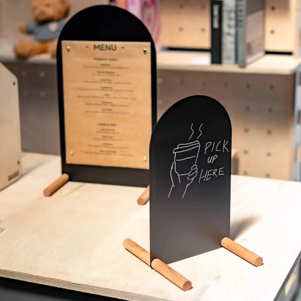 Metal Hand-Painted Menu Stand  - Coffee Tea Menu reseña y precio