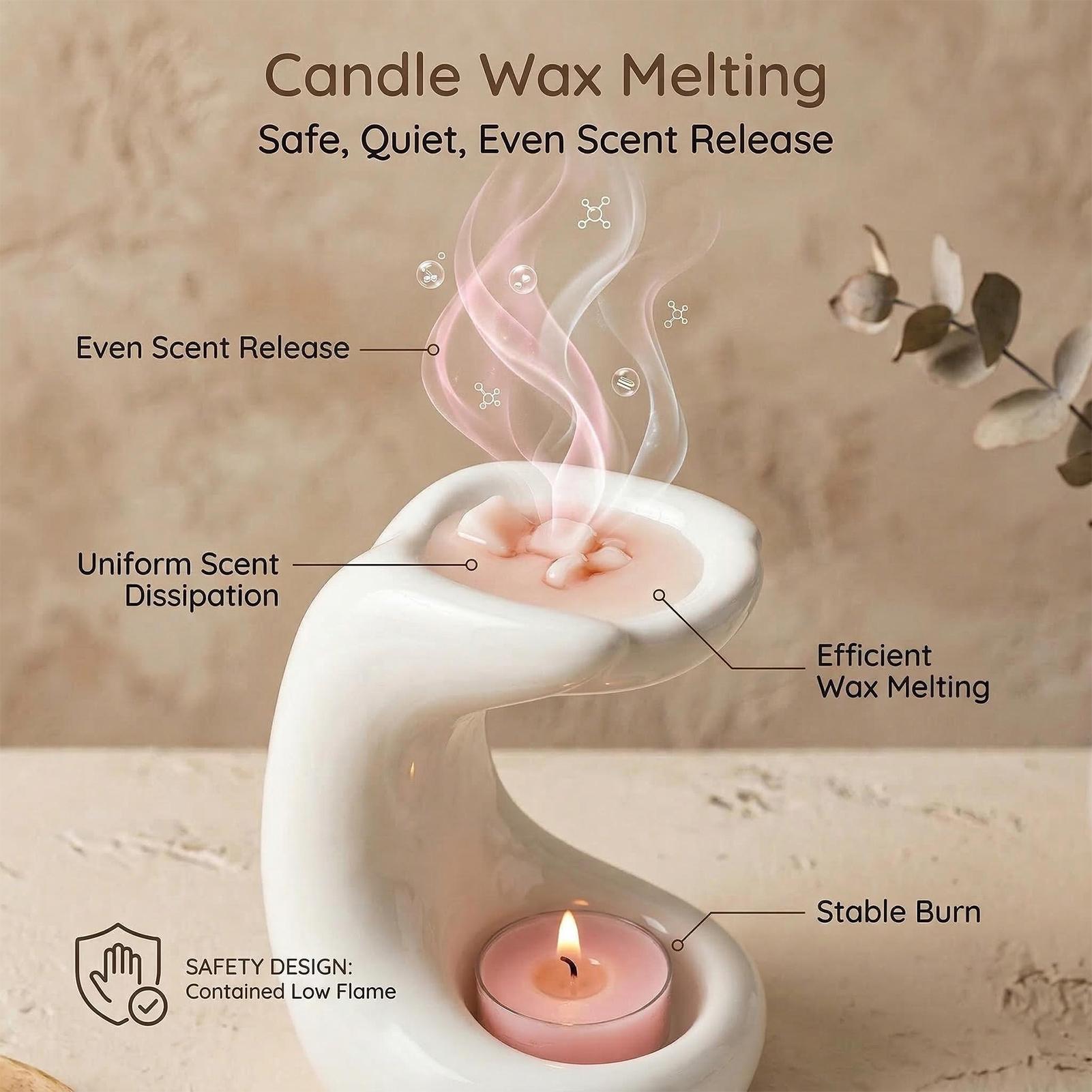 Tealight Wax Melt Warmer Palm  - Coffee Tea Warmer reseña y precio