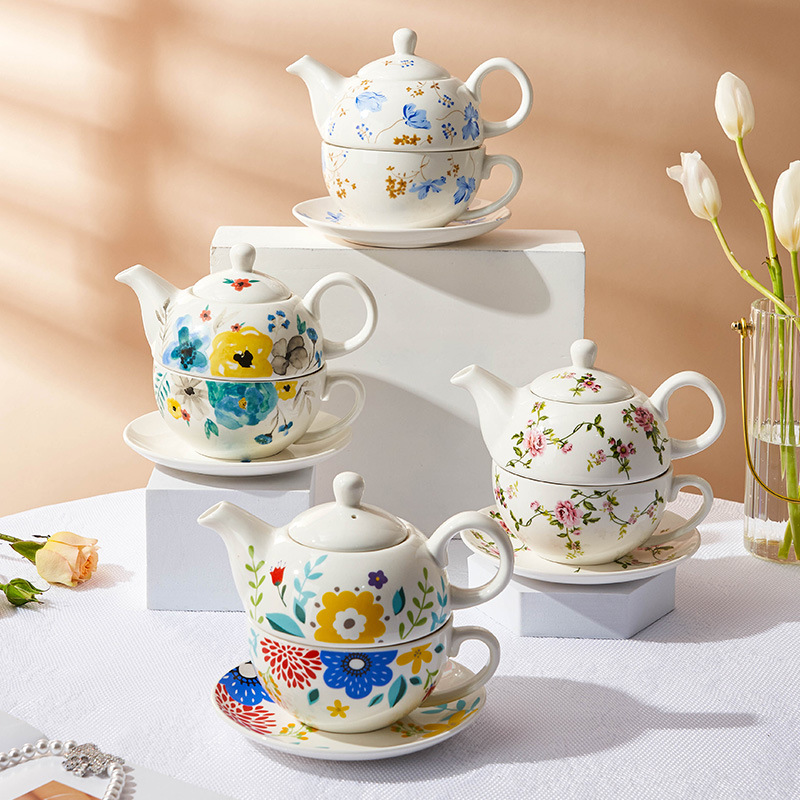 Mother Son Teapot Set,English  - Coffee Tea Flower reseña y precio