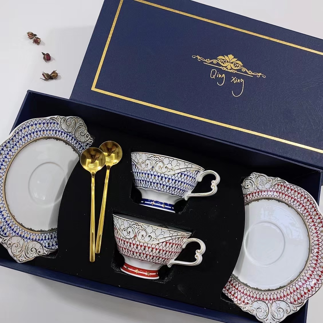 European Ceramic Coffee Cup, H - Coffee Tea Flower reseña y precio