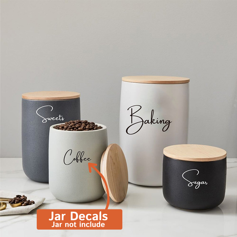 Decal Only 8Pcs Kitchen Organi - Switching Coffee To Tea reseña y precio