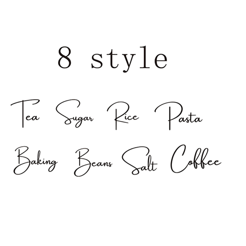 Decal Only 8Pcs Kitchen Organi - Switching Coffee To Tea reseña y precio