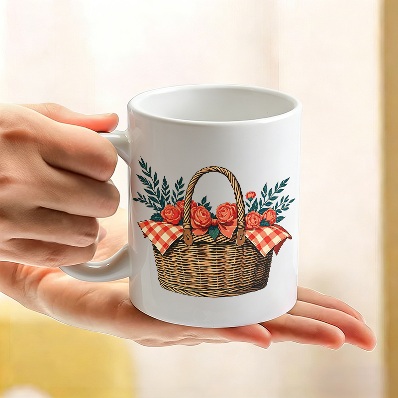 Cup & Mug Set, Country Rose Fl - Coffee Tea Gift Basket reseña y precio