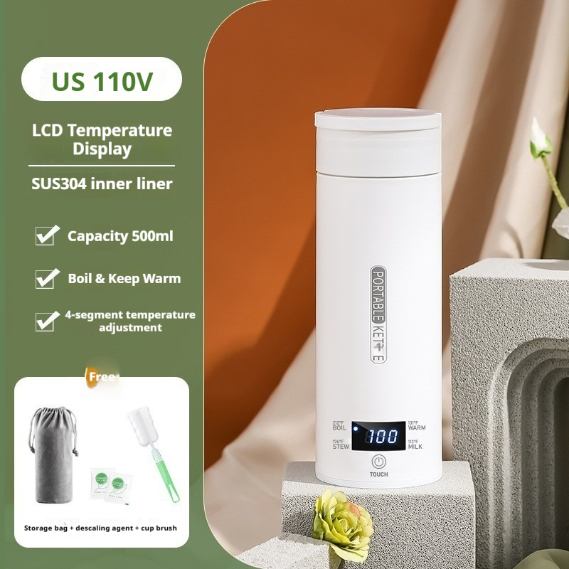 450ML Electric Kettles Portabl - Coffee Tea Menu reseña y precio