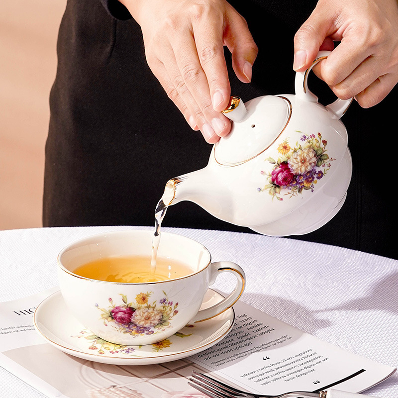 480ml Ceramic Tea for One Set  - Coffee Tea Flower reseña y precio