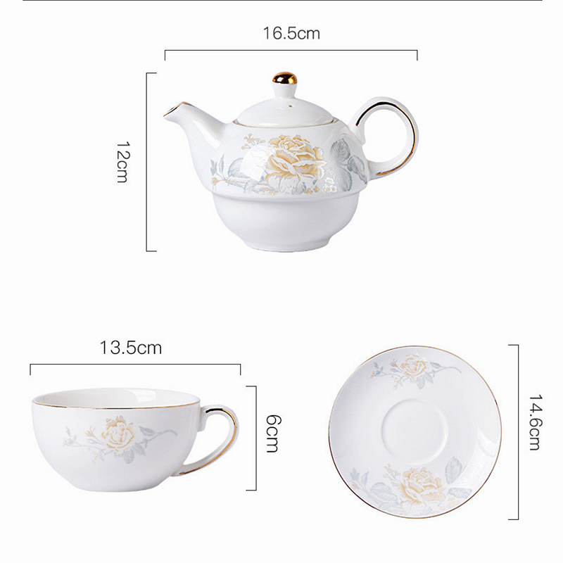 480ml Ceramic Tea for One Set  - Coffee Tea Flower reseña y precio