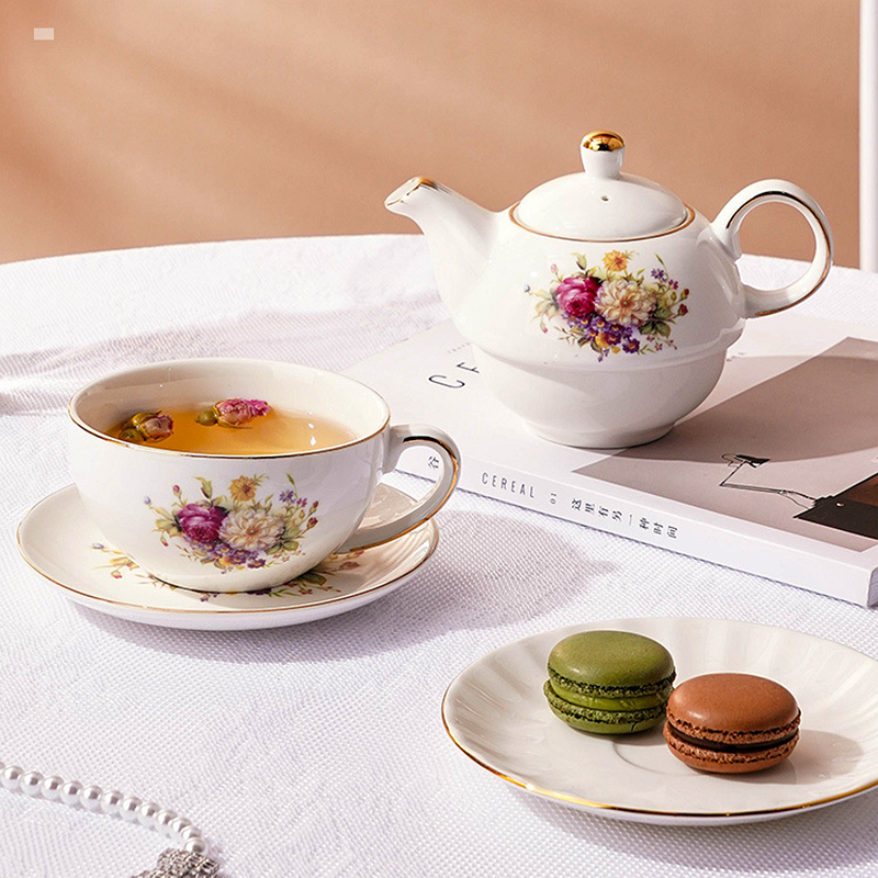480ml Ceramic Tea for One Set  - Coffee Tea Flower reseña y precio