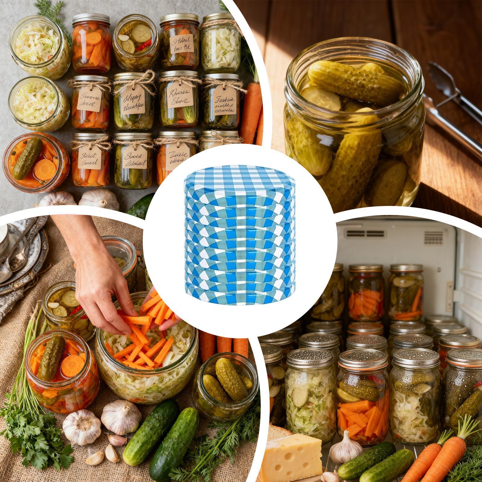 Canning Jar Lids 50 Piece Leak - Coffee Tea reseña y precio