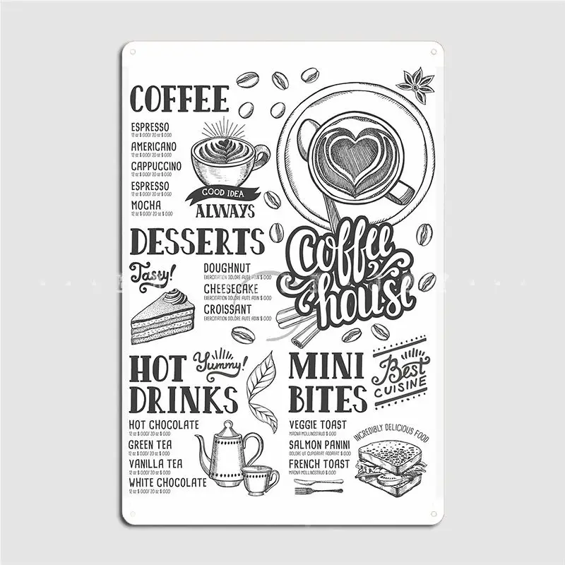 Coffee Tea Cafe Cafe Menu Post - Coffee Tea Menu reseña y precio