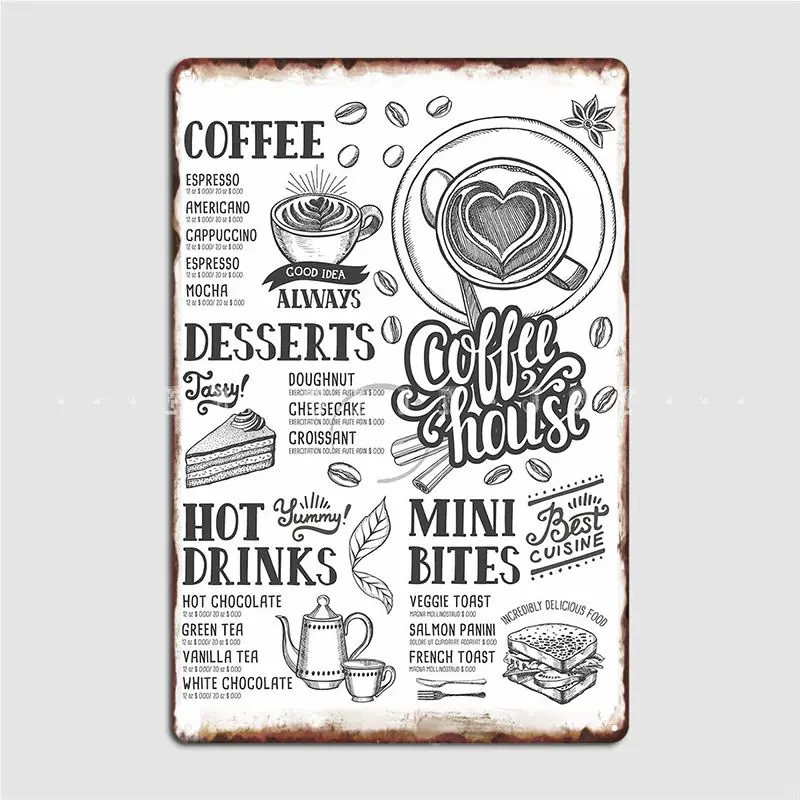 Coffee Tea Cafe Cafe Menu Post - Coffee Tea Menu reseña y precio