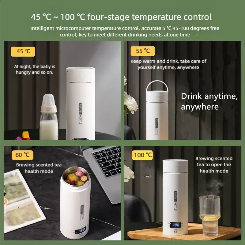 JFBONIN Electric Kettles Porta - Coffee Tea Menu reseña y precio