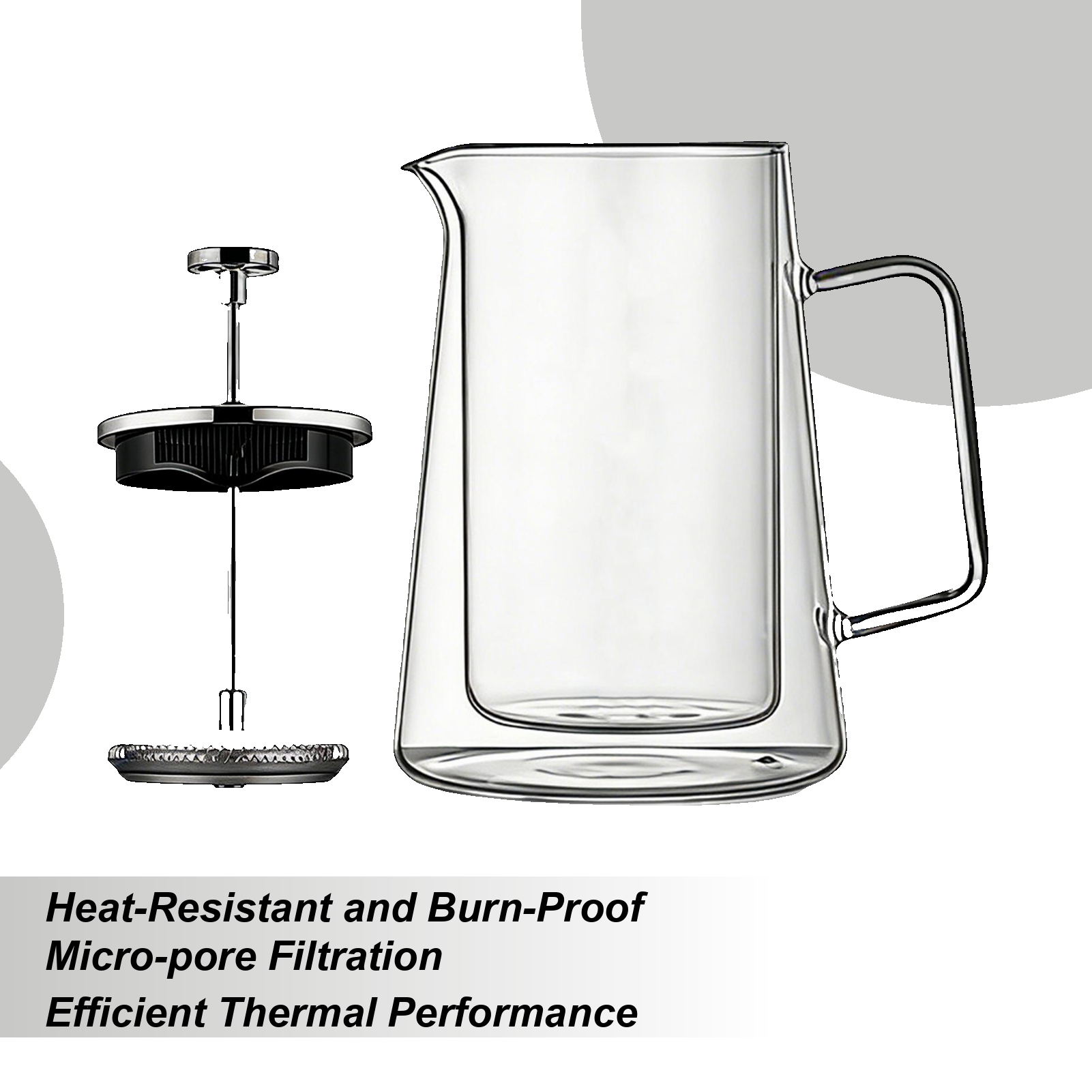 Coffee Presses Glass Stainless - Tea And Coffee Kettle reseña y precio
