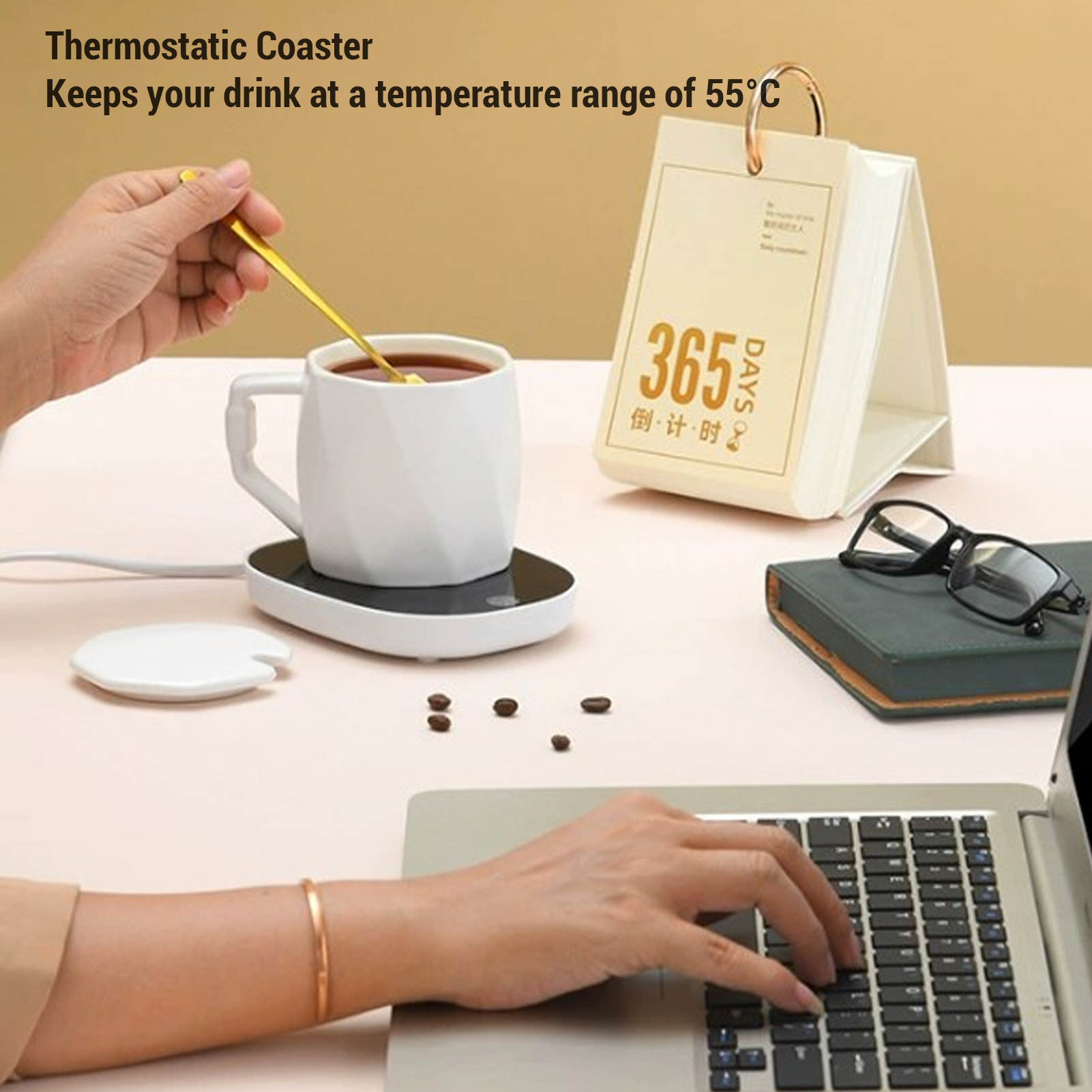 Mug Warmer 16W Low Power 55℃ C - Coffee Tea Warmer reseña y precio
