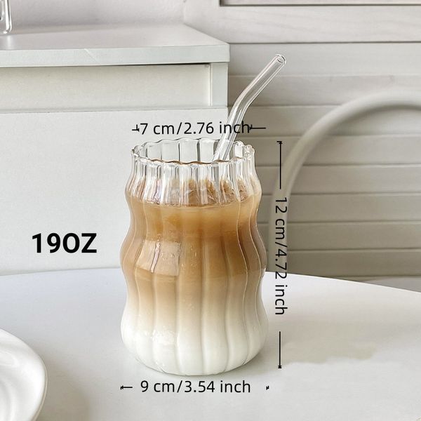 6 Pcs 19oz Glass Coffee Cup Se - Coffee Tea reseña y precio