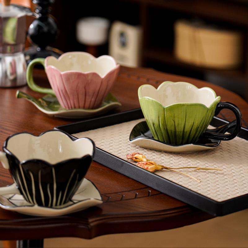 Irregular Hand-painted Coffee  - Coffee Tea Flower reseña y precio