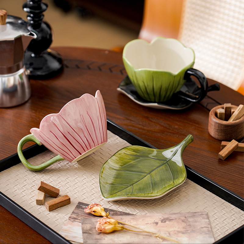 Irregular Hand-painted Coffee  - Coffee Tea Flower reseña y precio