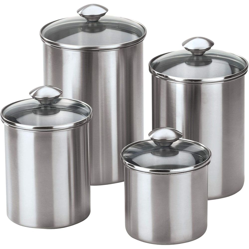 4-Piece Stainless Steel Food S - Coffee Tea Uses reseña y precio