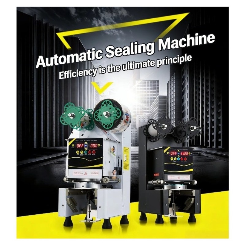 Automatic Plastic Cup Sealing  - Coffee Tea Uses reseña y precio