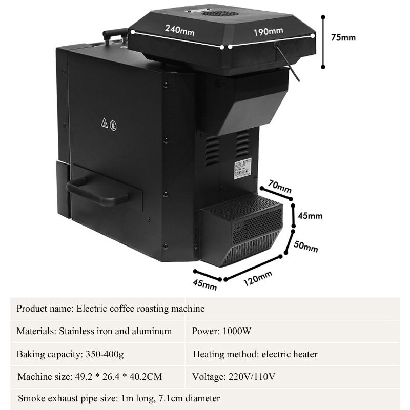 500g Coffee Roaster 3 Roasting - Coffee Bean reseña y precio