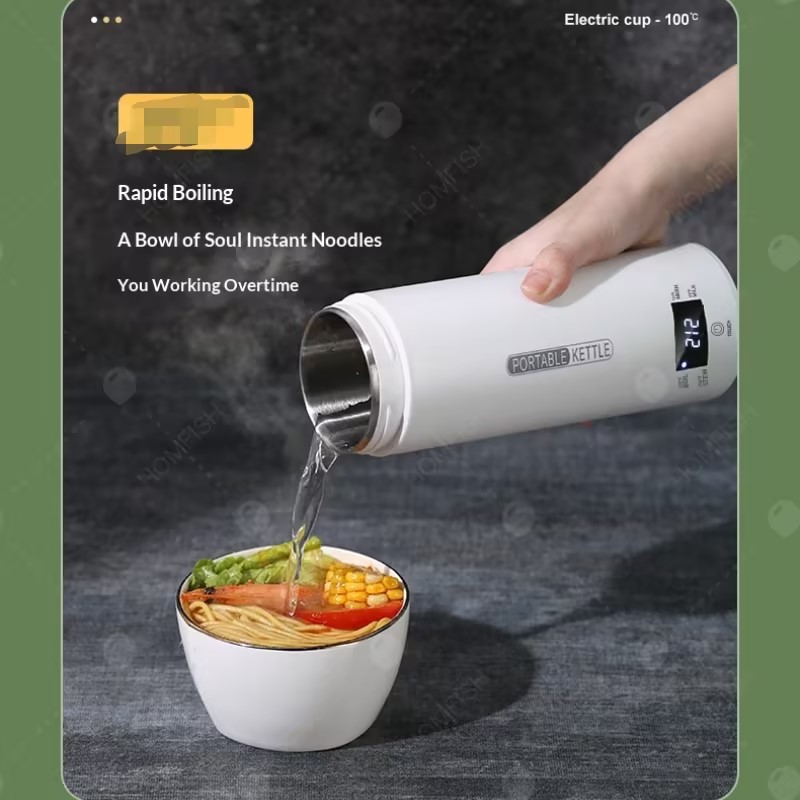 450ML Electric Kettles Portabl - Coffee Tea Menu reseña y precio