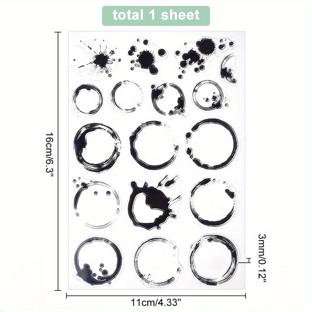 Tea Stains Clear Stamp Coffee  - Coffee Tea Journal reseña y precio