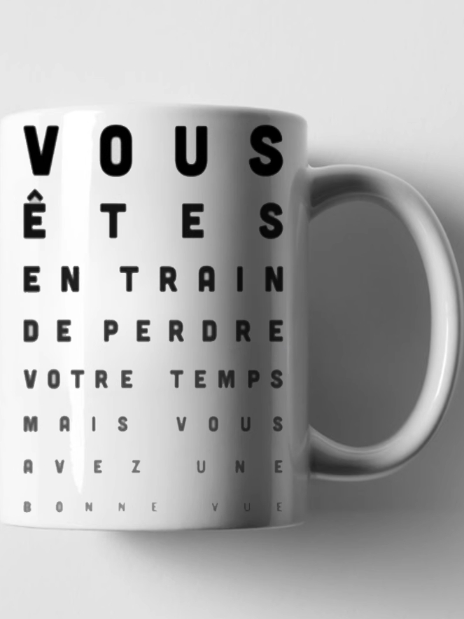 French Language Joke Ceramic M - Coffee Tea Jokes reseña y precio