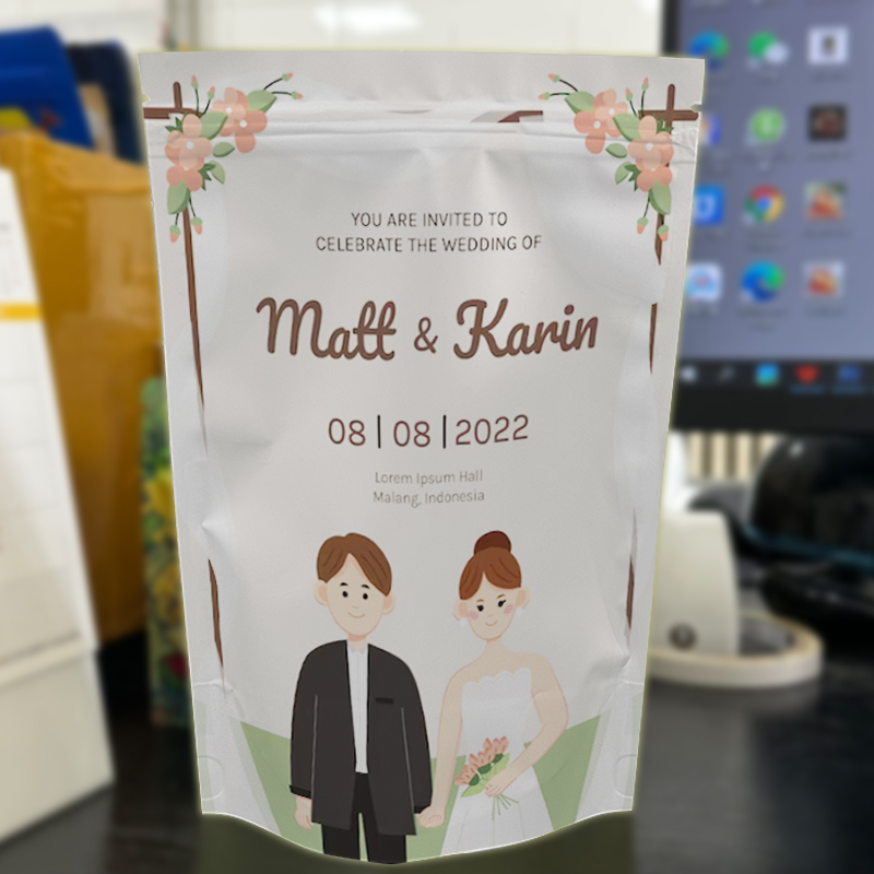 custom printed resealable bags - Coffee Tea Flower reseña y precio