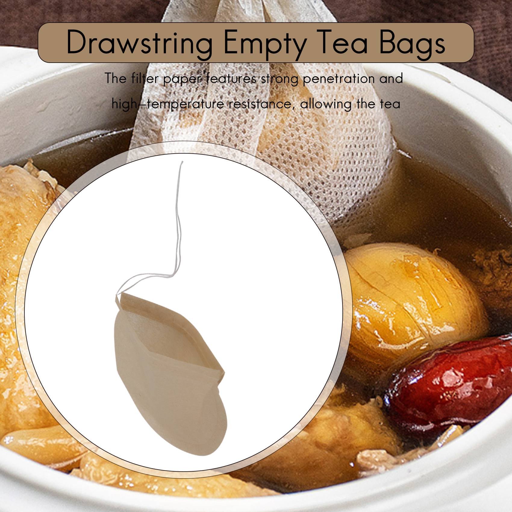 A71Z 300PCS Tea Filter Bags, D - Coffee Tea Infusion reseña y precio